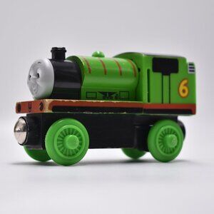 Thomas & Friends Wooden Railway Magnetic Percy 6 Lights & Sounds 2003 Tested